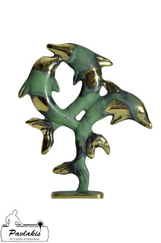 Άγαλμα Βάση με 3 δελφίνια