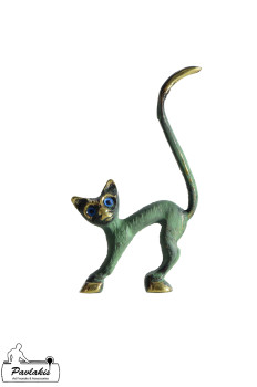 Kitten Statue with a long tail