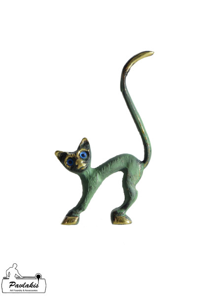Kitten Statue with a long tail