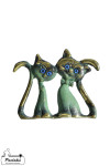 Statue Kitten Couple Plywood