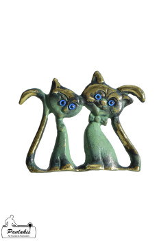 Statue Kitten Couple Plywood