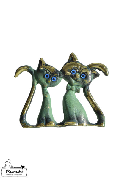 Statue Kitten Couple Plywood