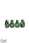 Statue Monkeys Ax4