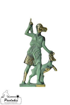 Statue Goddess Artemis with Deer