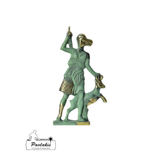 Statue Goddess Artemis with Deer