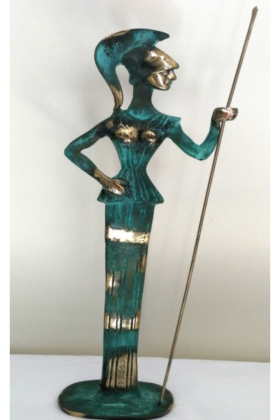 Statue of Goddess Athena with Spear