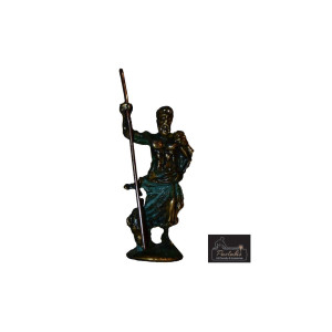 Statue God Poseidon with Pole A mini