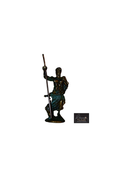 Statue God Poseidon with Pole A mini