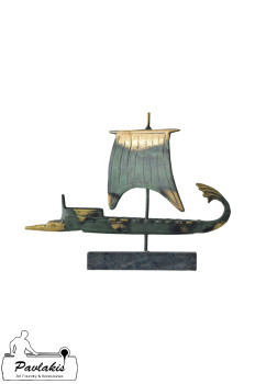 Statue Trireme on marble base